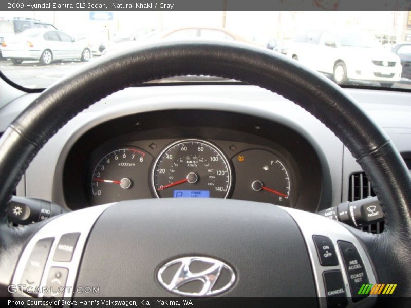 Natural Khaki / Gray 2009 Hyundai Elantra GLS Sedan