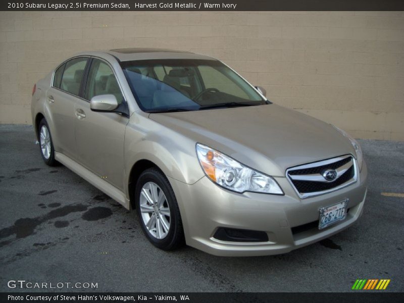 Harvest Gold Metallic / Warm Ivory 2010 Subaru Legacy 2.5i Premium Sedan