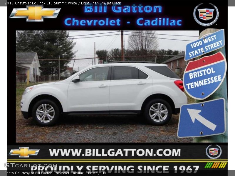 Summit White / Light Titanium/Jet Black 2013 Chevrolet Equinox LT