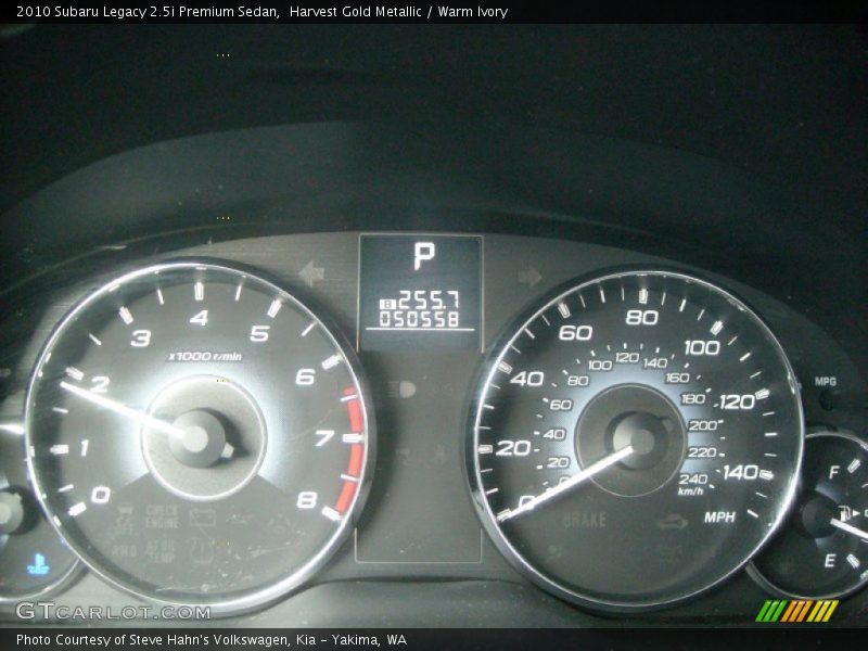 Harvest Gold Metallic / Warm Ivory 2010 Subaru Legacy 2.5i Premium Sedan