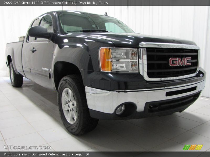 Onyx Black / Ebony 2009 GMC Sierra 1500 SLE Extended Cab 4x4