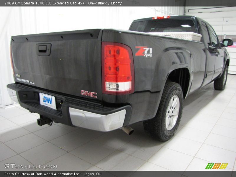 Onyx Black / Ebony 2009 GMC Sierra 1500 SLE Extended Cab 4x4