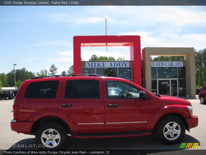 Flame Red / Khaki 2005 Dodge Durango Limited