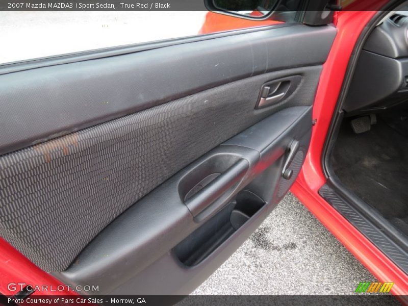 True Red / Black 2007 Mazda MAZDA3 i Sport Sedan