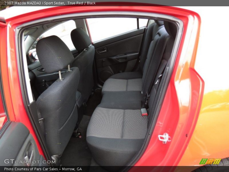True Red / Black 2007 Mazda MAZDA3 i Sport Sedan