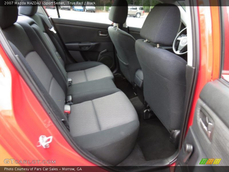 True Red / Black 2007 Mazda MAZDA3 i Sport Sedan