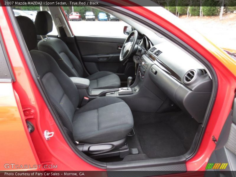 True Red / Black 2007 Mazda MAZDA3 i Sport Sedan