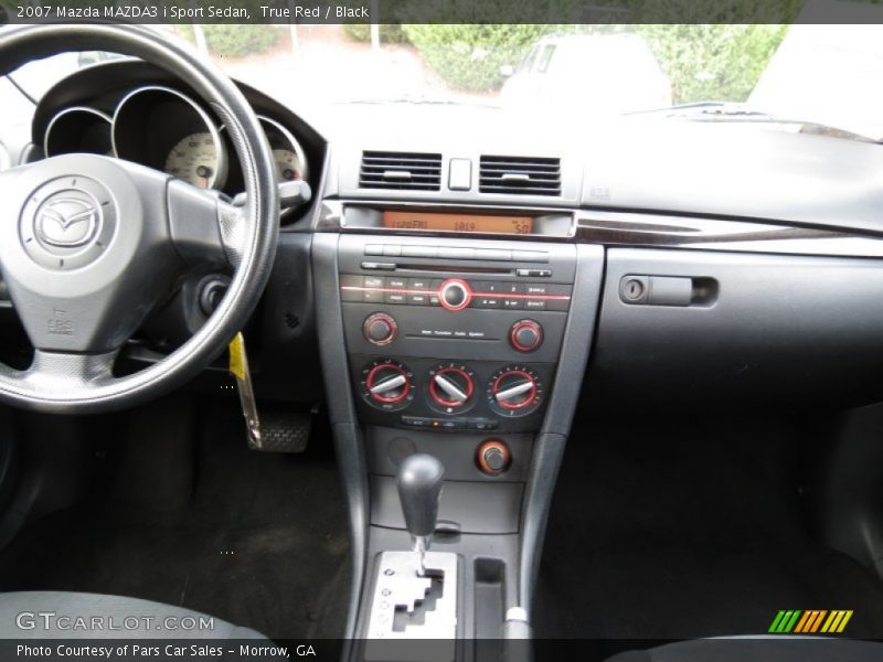 True Red / Black 2007 Mazda MAZDA3 i Sport Sedan