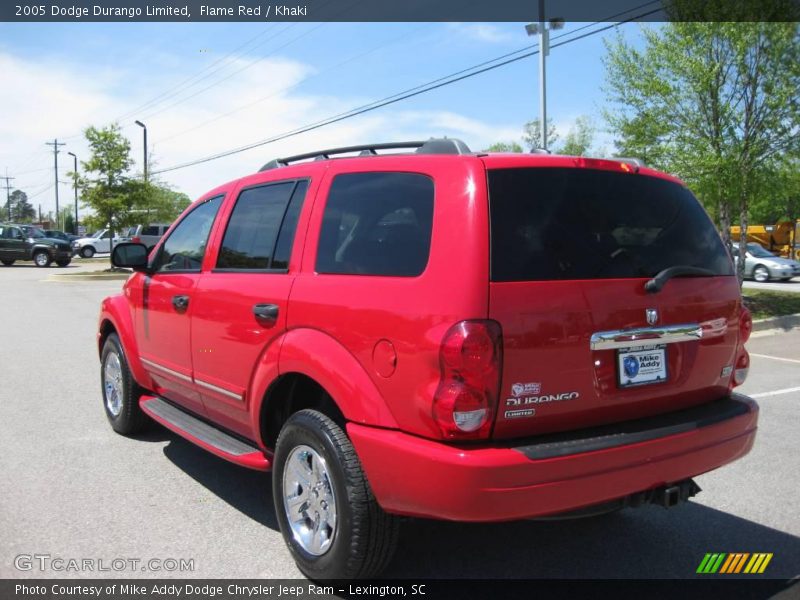 Flame Red / Khaki 2005 Dodge Durango Limited