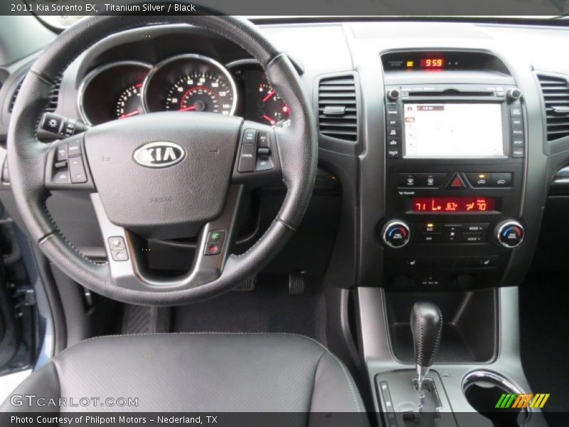 Titanium Silver / Black 2011 Kia Sorento EX