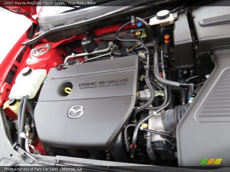 True Red / Black 2007 Mazda MAZDA3 i Sport Sedan