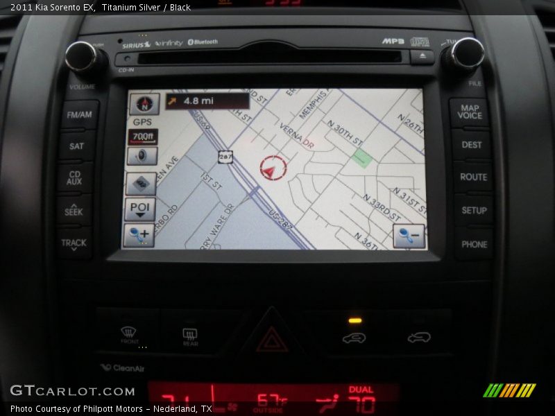 Titanium Silver / Black 2011 Kia Sorento EX