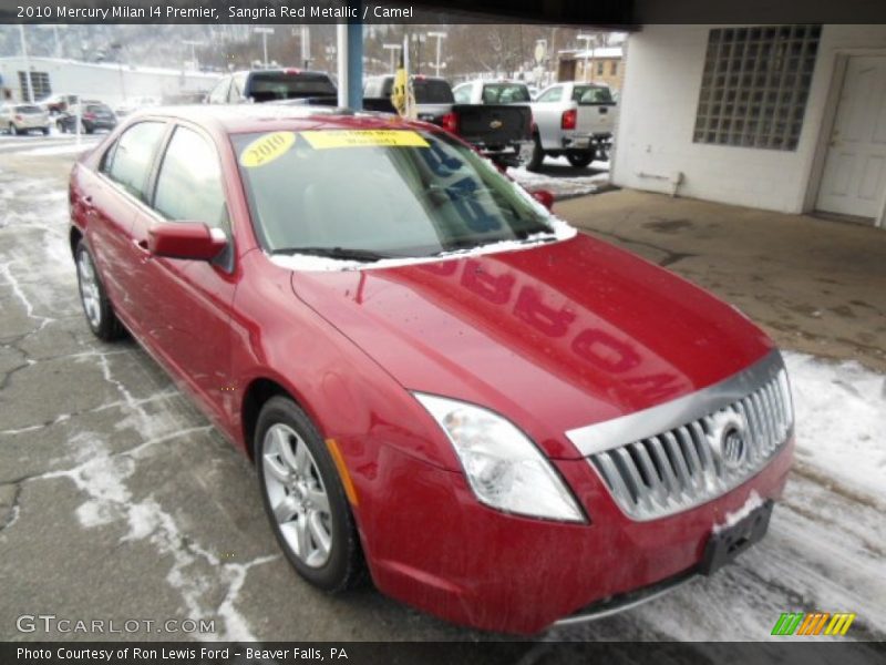 Sangria Red Metallic / Camel 2010 Mercury Milan I4 Premier