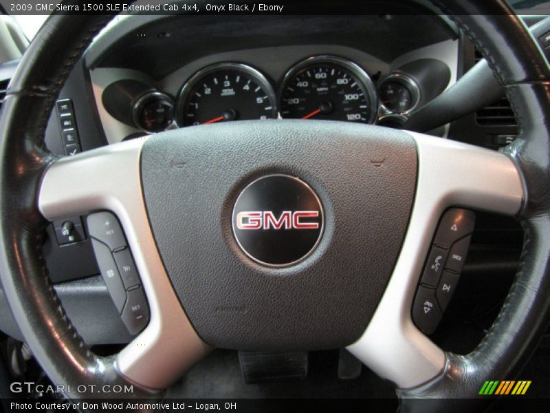 Onyx Black / Ebony 2009 GMC Sierra 1500 SLE Extended Cab 4x4