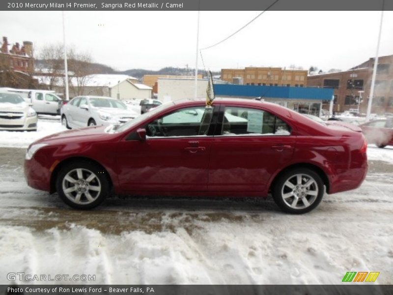 Sangria Red Metallic / Camel 2010 Mercury Milan I4 Premier