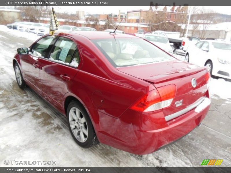 Sangria Red Metallic / Camel 2010 Mercury Milan I4 Premier