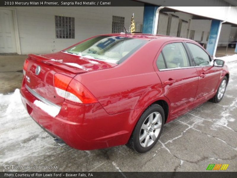 Sangria Red Metallic / Camel 2010 Mercury Milan I4 Premier