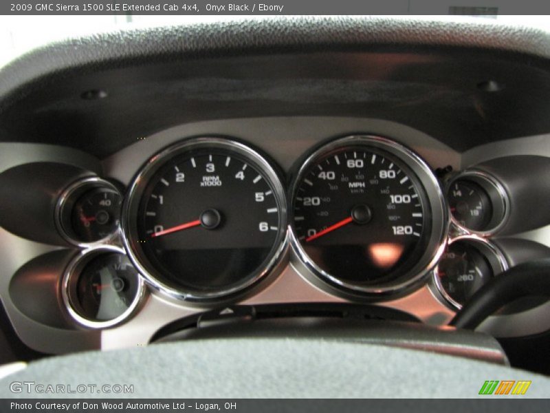 Onyx Black / Ebony 2009 GMC Sierra 1500 SLE Extended Cab 4x4