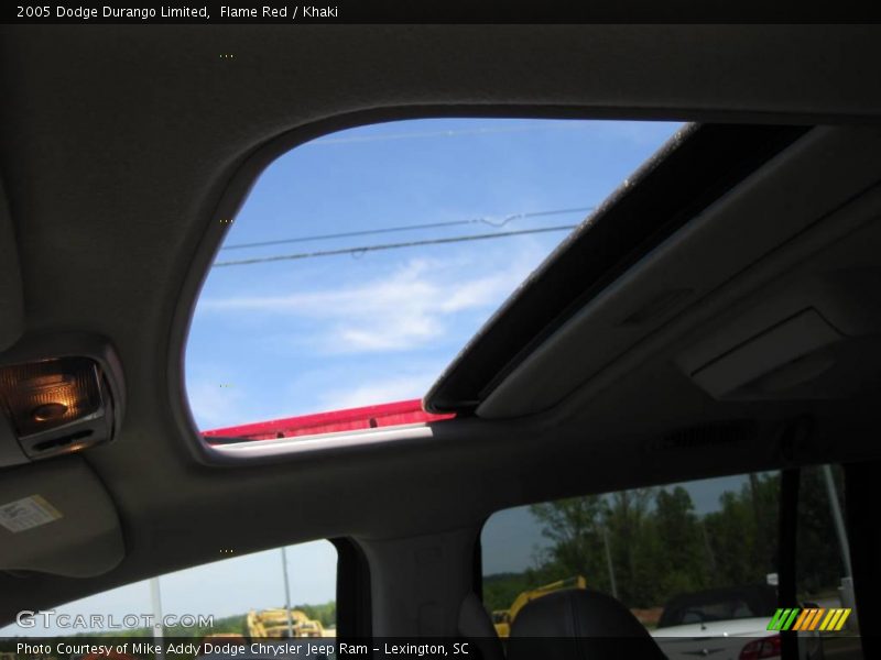 Flame Red / Khaki 2005 Dodge Durango Limited