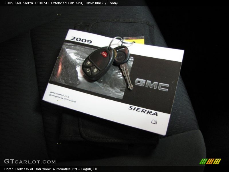 Onyx Black / Ebony 2009 GMC Sierra 1500 SLE Extended Cab 4x4
