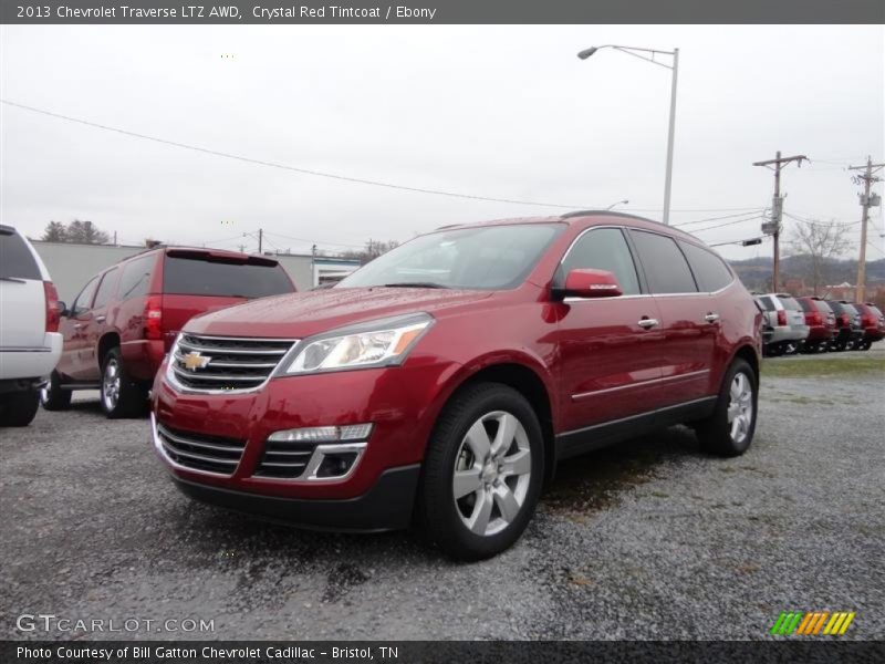 Crystal Red Tintcoat / Ebony 2013 Chevrolet Traverse LTZ AWD