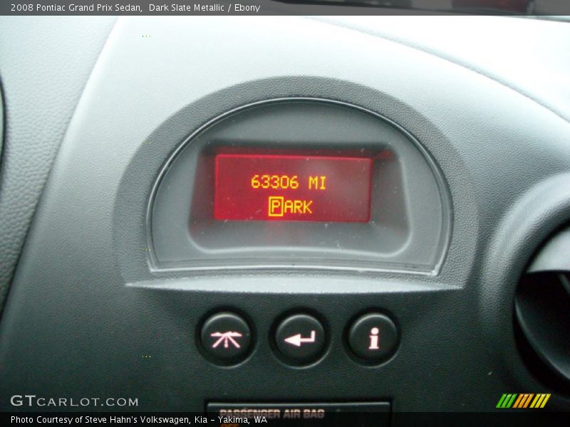 Dark Slate Metallic / Ebony 2008 Pontiac Grand Prix Sedan