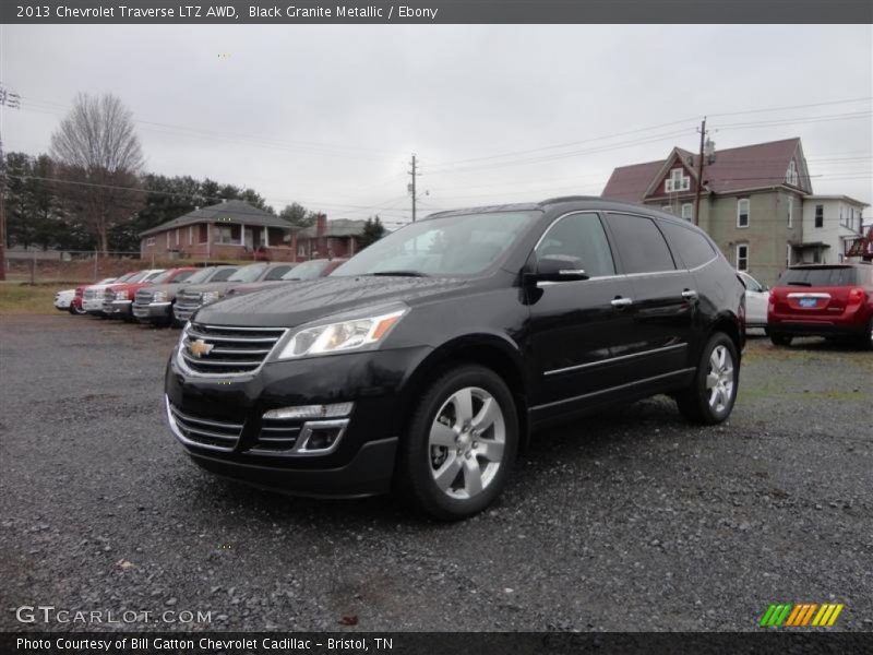 Black Granite Metallic / Ebony 2013 Chevrolet Traverse LTZ AWD