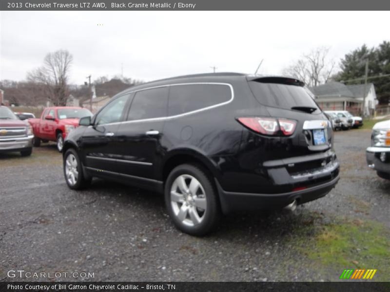 Black Granite Metallic / Ebony 2013 Chevrolet Traverse LTZ AWD