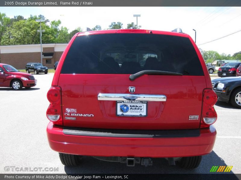 Flame Red / Khaki 2005 Dodge Durango Limited