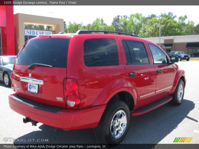 Flame Red / Khaki 2005 Dodge Durango Limited