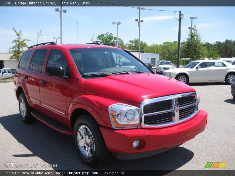 Flame Red / Khaki 2005 Dodge Durango Limited