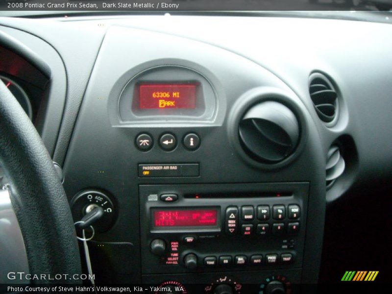 Dark Slate Metallic / Ebony 2008 Pontiac Grand Prix Sedan