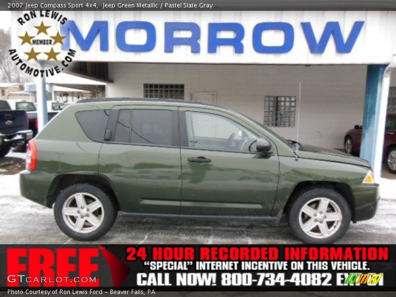 Jeep Green Metallic / Pastel Slate Gray 2007 Jeep Compass Sport 4x4