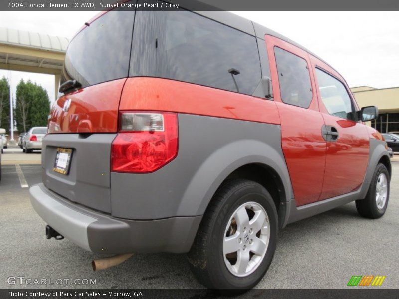 Sunset Orange Pearl / Gray 2004 Honda Element EX AWD