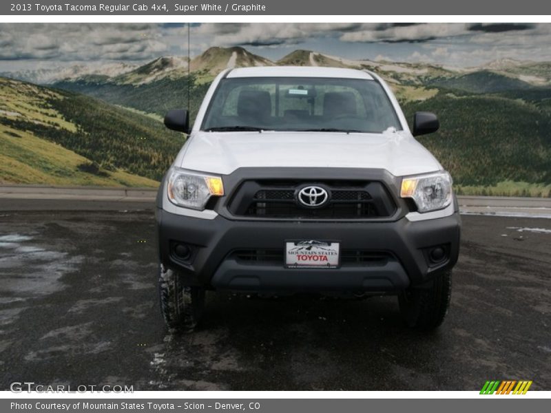 Super White / Graphite 2013 Toyota Tacoma Regular Cab 4x4