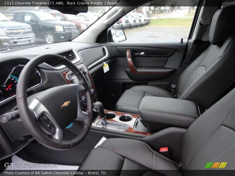 Black Granite Metallic / Ebony 2013 Chevrolet Traverse LTZ AWD