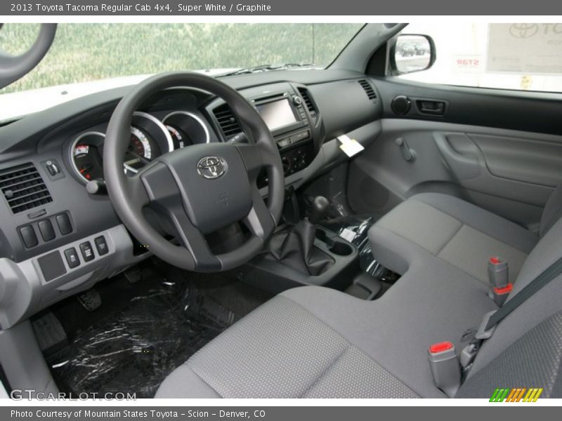 Super White / Graphite 2013 Toyota Tacoma Regular Cab 4x4