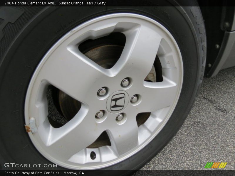Sunset Orange Pearl / Gray 2004 Honda Element EX AWD