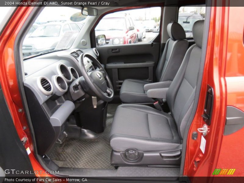 Sunset Orange Pearl / Gray 2004 Honda Element EX AWD