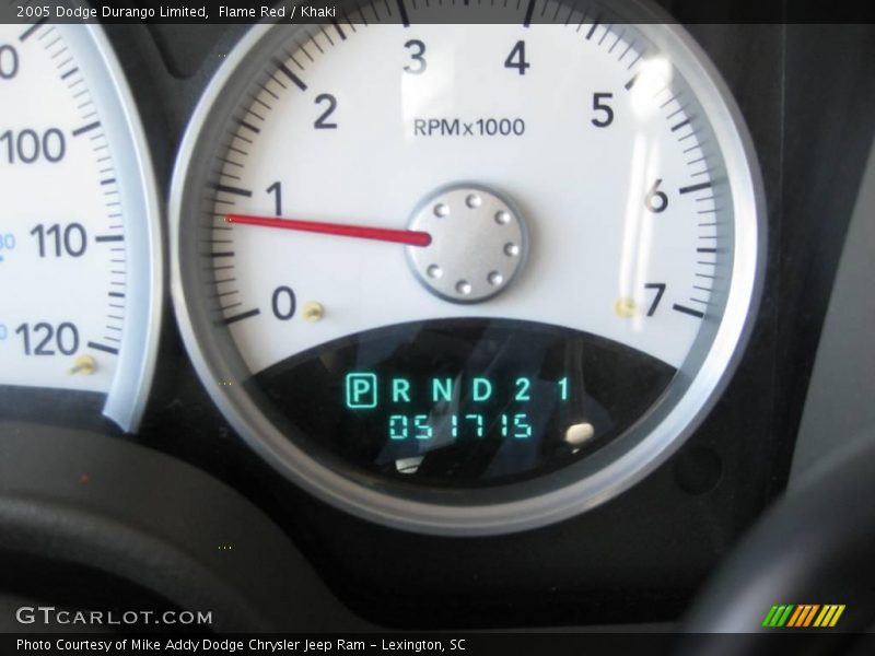 Flame Red / Khaki 2005 Dodge Durango Limited