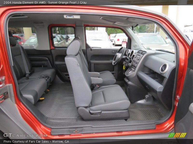 Sunset Orange Pearl / Gray 2004 Honda Element EX AWD