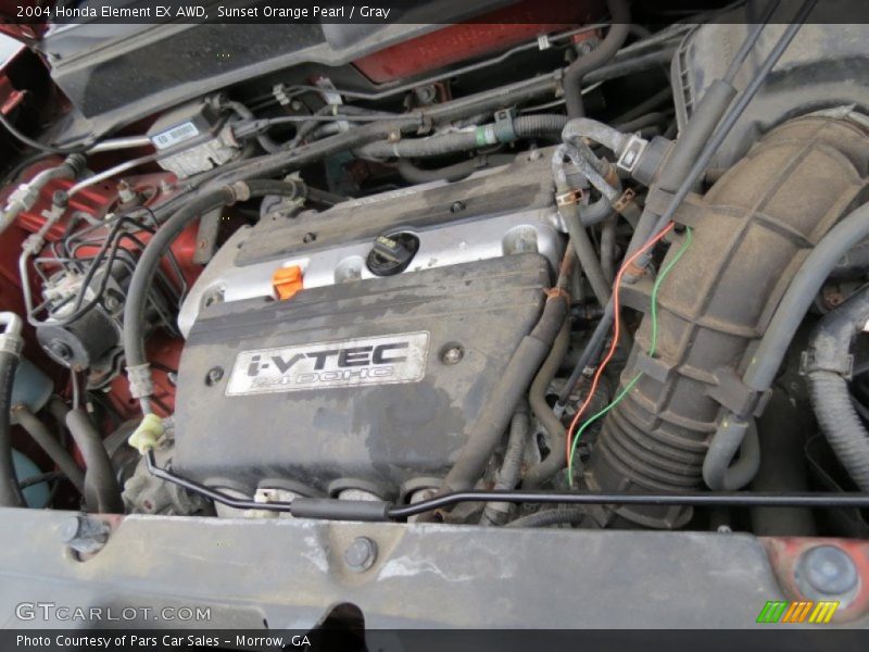 Sunset Orange Pearl / Gray 2004 Honda Element EX AWD