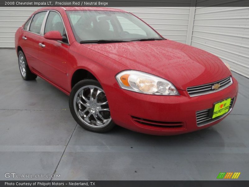 Precision Red / Neutral Beige 2008 Chevrolet Impala LT