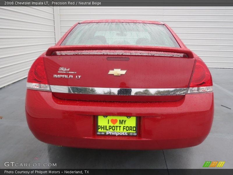 Precision Red / Neutral Beige 2008 Chevrolet Impala LT