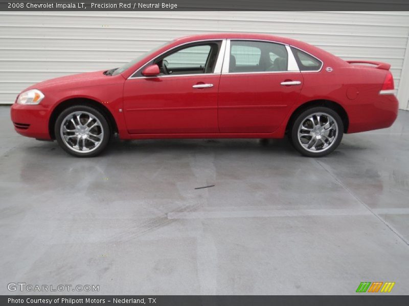 Precision Red / Neutral Beige 2008 Chevrolet Impala LT