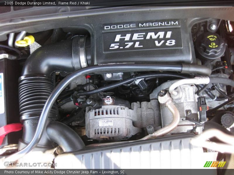 Flame Red / Khaki 2005 Dodge Durango Limited