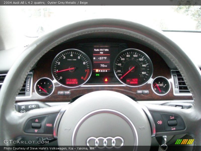 Oyster Grey Metallic / Beige 2004 Audi A8 L 4.2 quattro