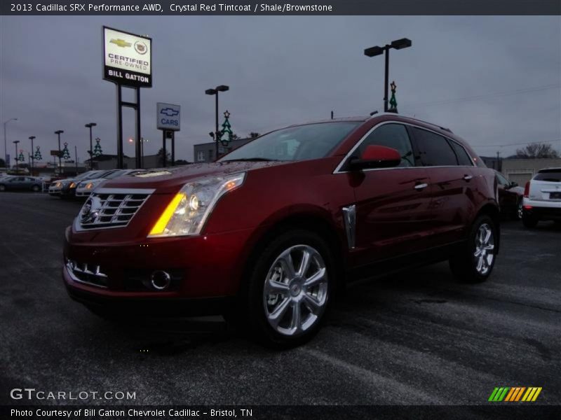 Crystal Red Tintcoat / Shale/Brownstone 2013 Cadillac SRX Performance AWD