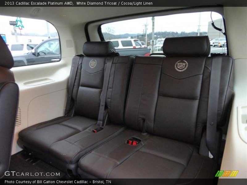 Rear Seat of 2013 Escalade Platinum AWD