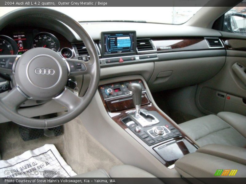 Oyster Grey Metallic / Beige 2004 Audi A8 L 4.2 quattro